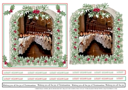 CHRISTMAS CHOIR ARCH 6X6