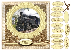 MALE RELATIVES MULTI SENTIMENT LOTS OF CATEGORIES 1 STEAM TRAIN