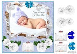 NEW BABY BOY BASKET FULL OF BABY