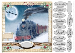 MALE RELATIVES CHRISTMAS STEAM TRAIN