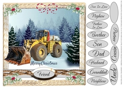 MALE RELATIVES CHRISTMAS JCB DIGGER