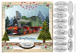 MALE RELATIVES CHRISTMAS STEAM TRAIN