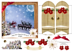 THROUGH THE GATES SANTAS SNOWY CHRISTMAS 6x6