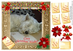 COSY CHRISTMAS WISHES - FRIEND/S NEIGHBOUR/S FAMILY BOSS ETC WESTIE