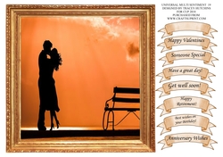 VALENTINES ROMANTIC COUPLE, MULTI SENTIMENT USEFUL SHEET 3