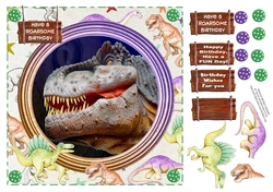 DINOSAUR BIRTHDAY MULTI SENTIMENTS