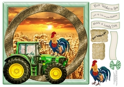 TOP OF THE MORNING TO YOU FARMING THEMED SHEET 2 with bow