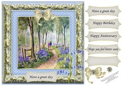 SPRINGTIME WALK MULTI SENTIMENT - BIRTHDAY GET WELL ANNIVERSARY ETC