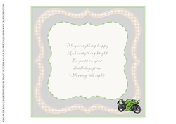 KING OF THE ROAD 2 INSERT HAVE AN AMAZING DAY MOTORBIKE BIRTHDAY