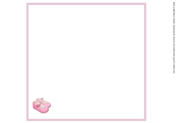 PINK 1ST BIRTHDAY SHOES INSERT