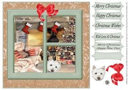 CHRISTMAS THERES NO PLACE LIKE HOME MULTI SENTIMENT WESTIE