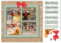 CHRISTMAS THERES NO PLACE LIKE HOME MULTI SENTIMENT GINGER CAT
