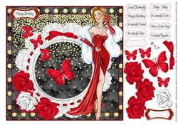 SOCIAL BUTTERFLY BROWN BIRTHDAY, MULTI CHOICE SENTIMENTS