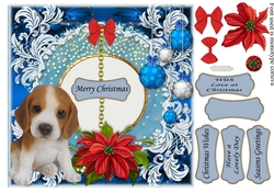 PUPPY CHRISTMAS KISSES BEAGLE