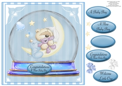 NEW BABY BOY GLOBE