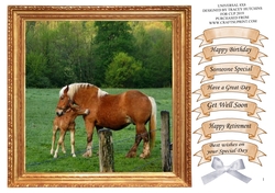 UNIVERSAL 8X8 HORSE & FOAL