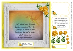 SADLY MISSED 4 BEAUTIFUL VERSE