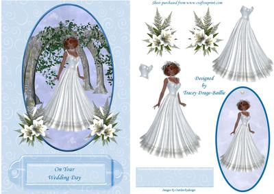 Bride by the Walkway Card with Gift Tag