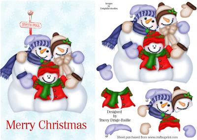 Snow Family Hugs