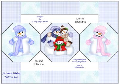Christmas Wishes from the Snowies Octagonal Tri-fold