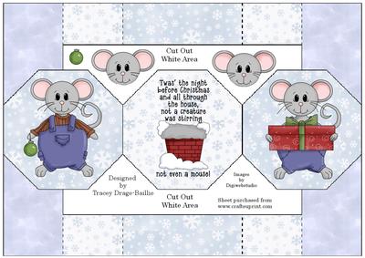 Christmas Christmouse Easy Tri-fold