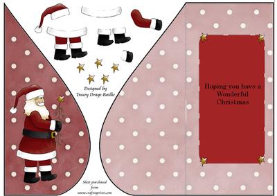 Vintage Santa with Decoupage