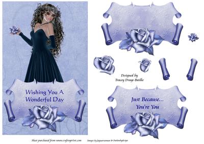 Blue Rose Just for You - 