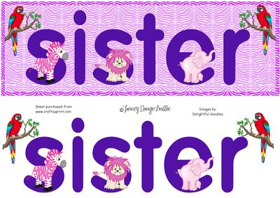 Sister in the Jungle Large Dl