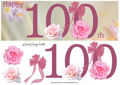 100th Roses Large Dl