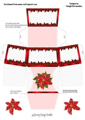 Poinsettia Chest
