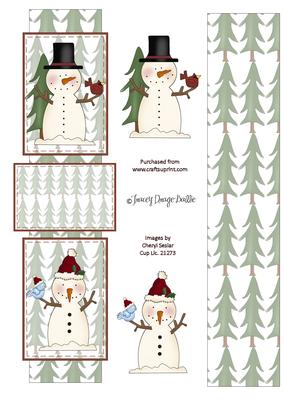 Snowman Ribbon Card