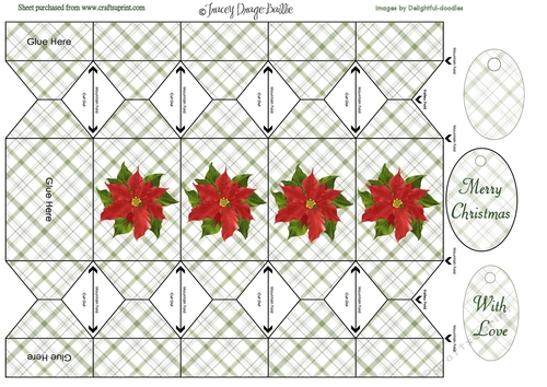 Red Poinsettia Cracker