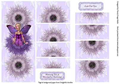 Dl Lilac Sitting Fairy