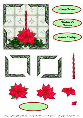 Framed Poinsettia