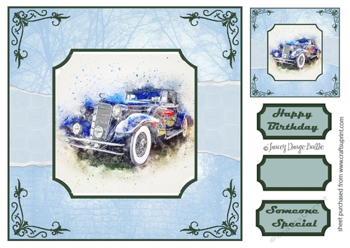 Watercolour Car 1