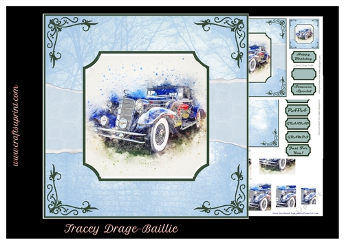 Watercolour Car 1 Kit