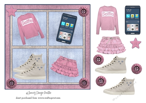 Pink Denim Girl 