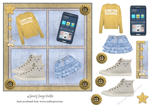 Mustard Denim Girl 