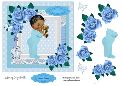 Romper & Roses in Blue 1