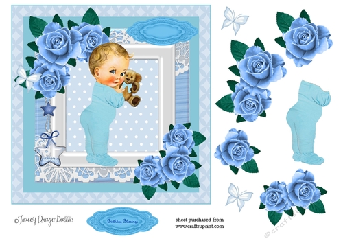 Romper & Roses in Blue 2