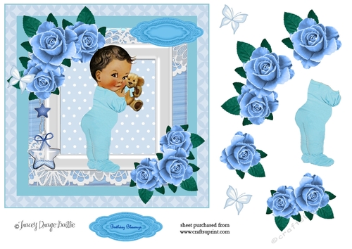 Romper & Roses in Blue 4