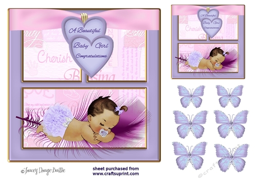 New Baby Girl in Lilac -  3