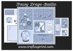 Christmas in Blue Collage