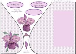Stained Glass Orchid