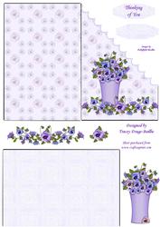 Vase of Pansies