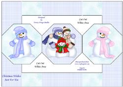 Christmas Wishes from the Snowies Octagonal Tri-fold