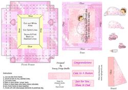 Baby Girl for You Picture Framed Card