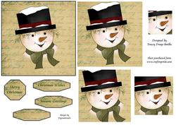 Vintage Snowman on Script