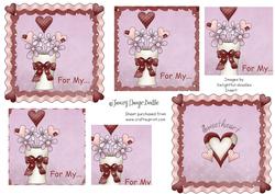 Dotty Heart & Flowers