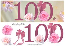 100th Roses Large Dl
